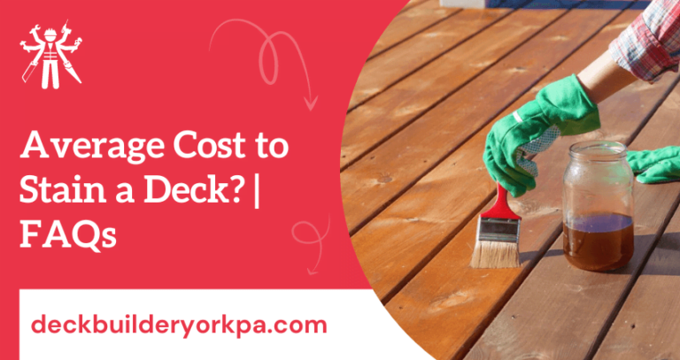 How Much To Charge To Stain A Deck